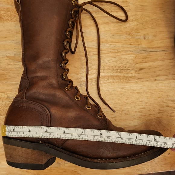 Vintage boots by Vulcan size 6 us brown leather - Picture 7 of 16